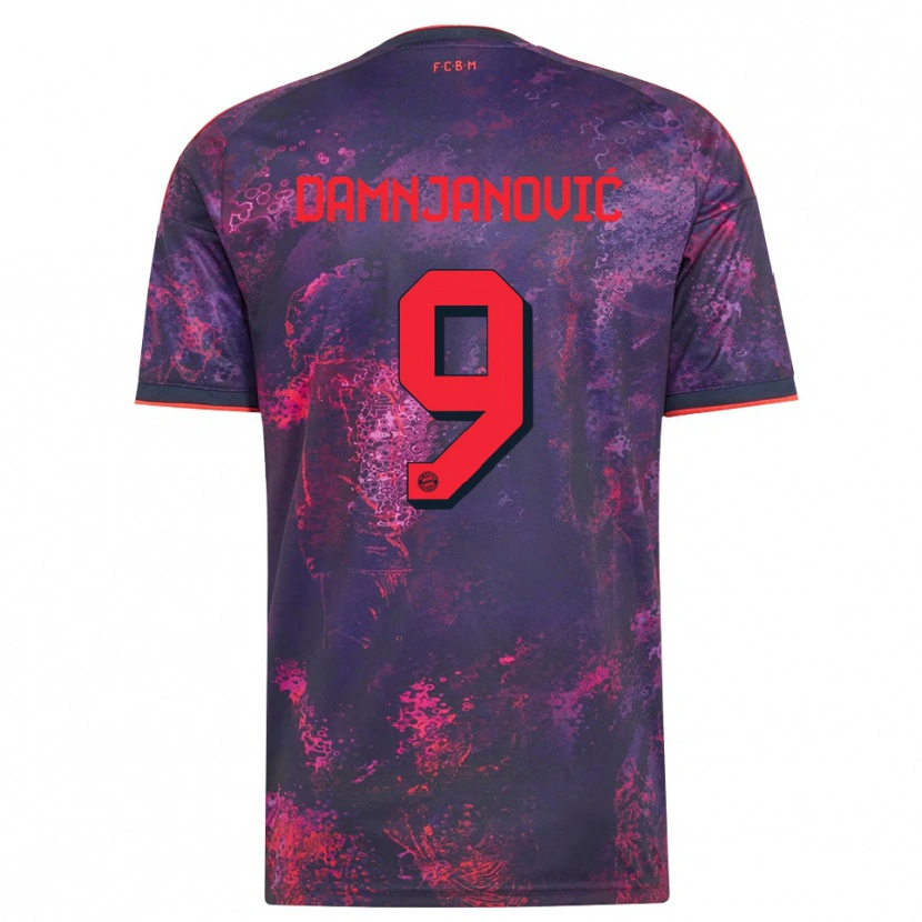 Danxen Kinderen Jovana Damnjanović #9 Paars Rood Thuisshirt Derde Tenue 2026/27 T-Shirt België