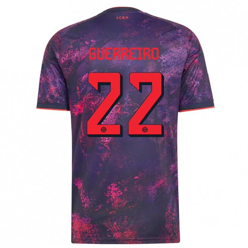 Danxen Kinderen Raphael Guerreiro #22 Paars Rood Thuisshirt Derde Tenue 2026/27 T-Shirt België