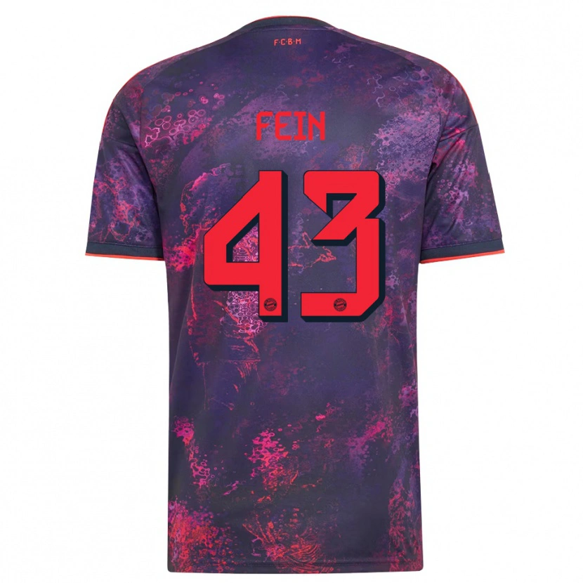 Danxen Kinderen Adrian Fein #43 Paars Rood Thuisshirt Derde Tenue 2026/27 T-Shirt België