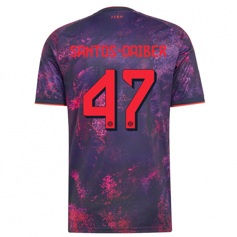 Danxen Kinderen David Santos Daiber #47 Paars Rood Thuisshirt Derde Tenue 2026/27 T-Shirt België