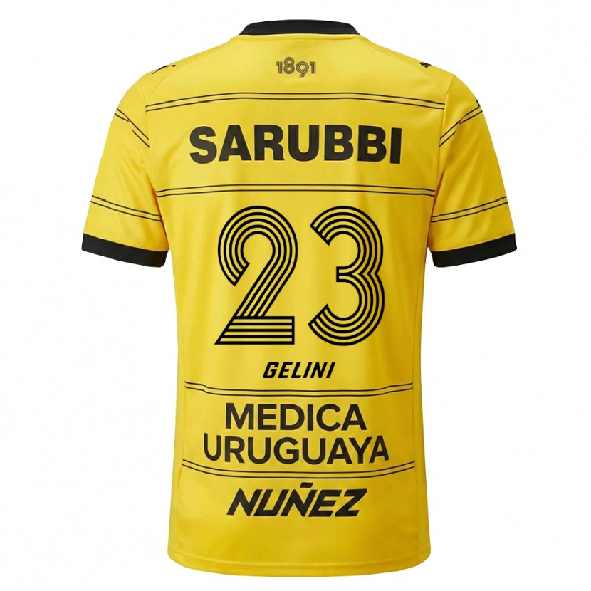 Danxen Heren Gonzalo Gelini #23 Geel Zwart Uitshirt Uittenue 2026/27 T-Shirt België