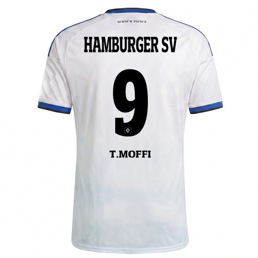 Danxen Heren Terem Moffi #9 Wit Zwart Blauw Thuisshirt Thuistenue 2026/27 T-Shirt België