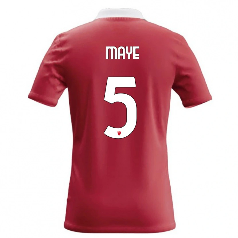 Danxen Heren Yvan Maye #5 Rood Wit Thuisshirt Thuistenue 2026/27 T-Shirt België