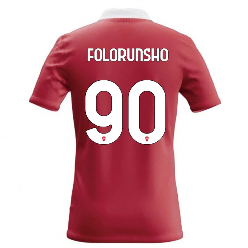 Danxen Heren Michael Folorunsho #90 Rood Wit Thuisshirt Thuistenue 2026/27 T-Shirt België
