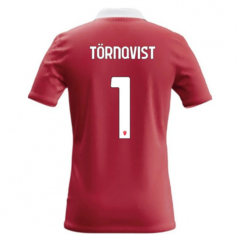 Danxen Heren Noel Törnqvist #1 Rood Wit Thuisshirt Thuistenue 2026/27 T-Shirt België