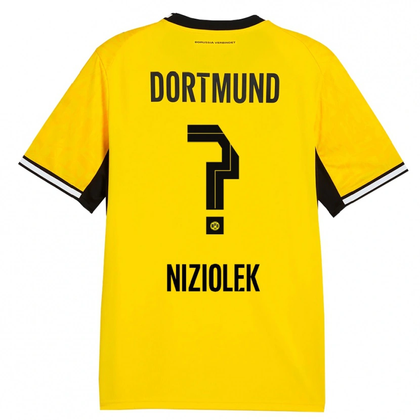 Danxen Heren Alex Niziolek #0 Geel Zwart Wit Thuisshirt Thuistenue 2026/27 T-Shirt België