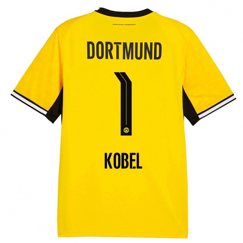 Danxen Heren Gregor Kobel #1 Geel Zwart Wit Thuisshirt Thuistenue 2026/27 T-Shirt België