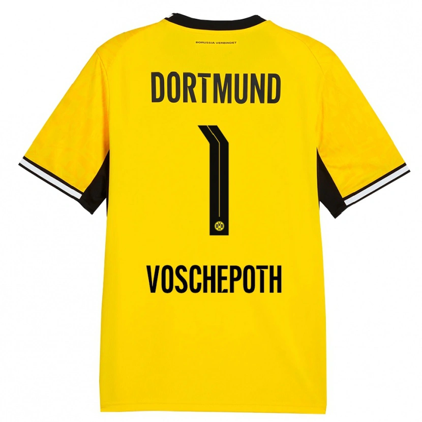 Danxen Heren Jan Voschepoth #1 Geel Zwart Wit Thuisshirt Thuistenue 2026/27 T-Shirt België