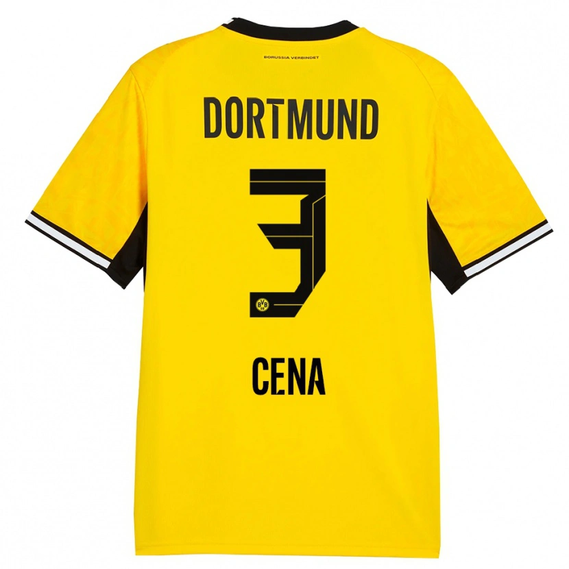 Danxen Heren Valon Cena #3 Geel Zwart Wit Thuisshirt Thuistenue 2026/27 T-Shirt België