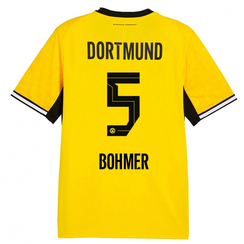 Danxen Heren Tim Bohmer #5 Geel Zwart Wit Thuisshirt Thuistenue 2026/27 T-Shirt België