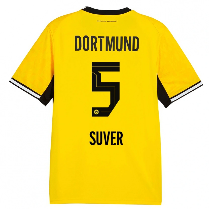 Danxen Heren Mario Suver #5 Geel Zwart Wit Thuisshirt Thuistenue 2026/27 T-Shirt België