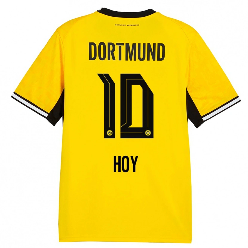 Danxen Heren Justin Hoy #10 Geel Zwart Wit Thuisshirt Thuistenue 2026/27 T-Shirt België