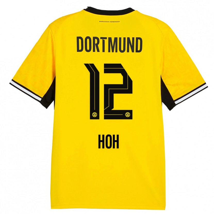 Danxen Heren Hendrik Hoh #12 Geel Zwart Wit Thuisshirt Thuistenue 2026/27 T-Shirt België