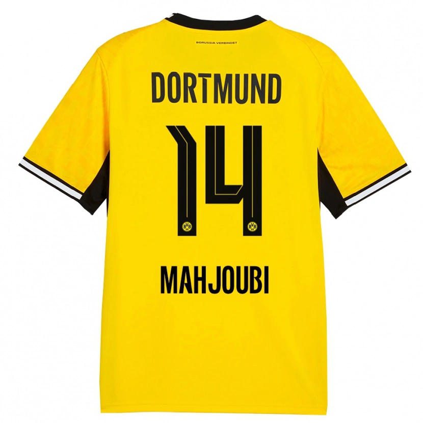 Danxen Heren Anas Mahjoubi #14 Geel Zwart Wit Thuisshirt Thuistenue 2026/27 T-Shirt België
