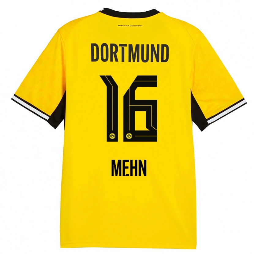 Danxen Heren Phil Josef Mehn #16 Geel Zwart Wit Thuisshirt Thuistenue 2026/27 T-Shirt België