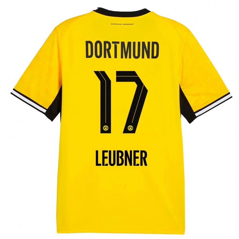 Danxen Heren Ronja Leubner #17 Geel Zwart Wit Thuisshirt Thuistenue 2026/27 T-Shirt België
