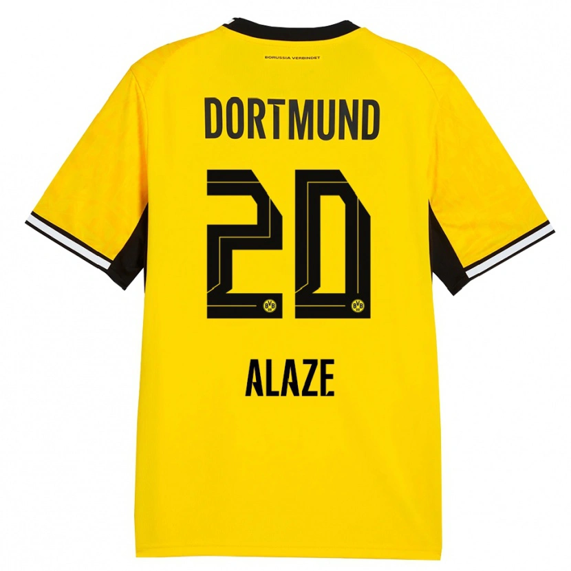 Danxen Heren Luis Alaze #20 Geel Zwart Wit Thuisshirt Thuistenue 2026/27 T-Shirt België