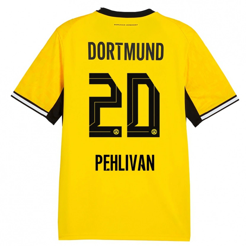 Danxen Heren Miran Pehlivan #20 Geel Zwart Wit Thuisshirt Thuistenue 2026/27 T-Shirt België