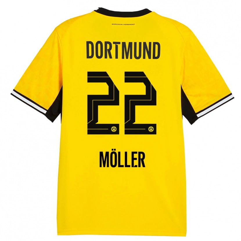 Danxen Heren Paul Möller #22 Geel Zwart Wit Thuisshirt Thuistenue 2026/27 T-Shirt België