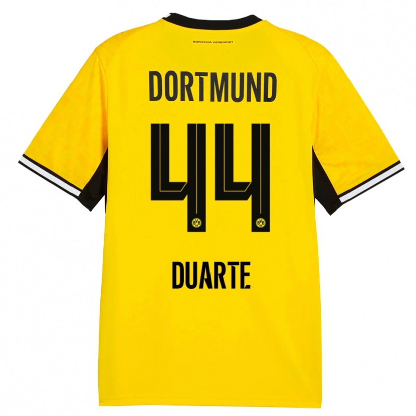 Danxen Heren Enzo Dos Santos #44 Geel Zwart Wit Thuisshirt Thuistenue 2026/27 T-Shirt België