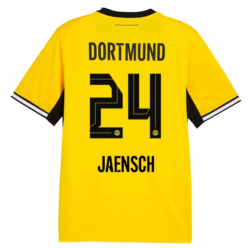 Danxen Heren Johann Jaensch #24 Geel Zwart Wit Thuisshirt Thuistenue 2026/27 T-Shirt België