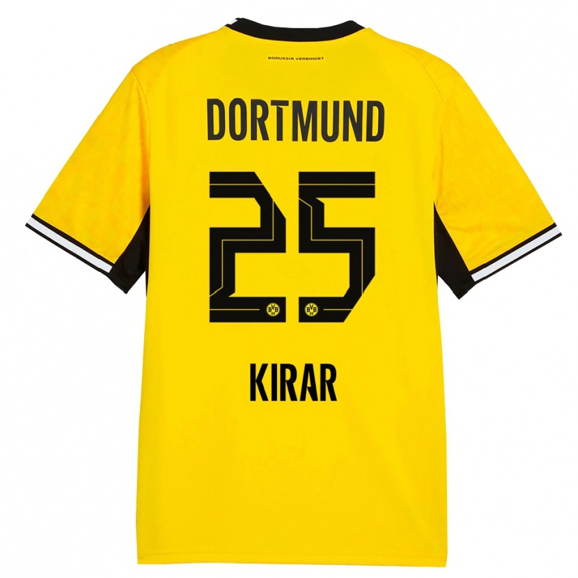 Danxen Heren Emre Kirar #25 Geel Zwart Wit Thuisshirt Thuistenue 2026/27 T-Shirt België