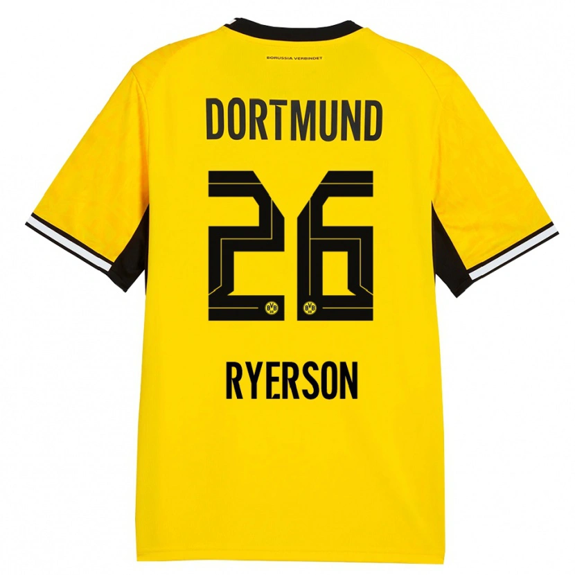 Danxen Heren Julian Ryerson #26 Geel Zwart Wit Thuisshirt Thuistenue 2026/27 T-Shirt België