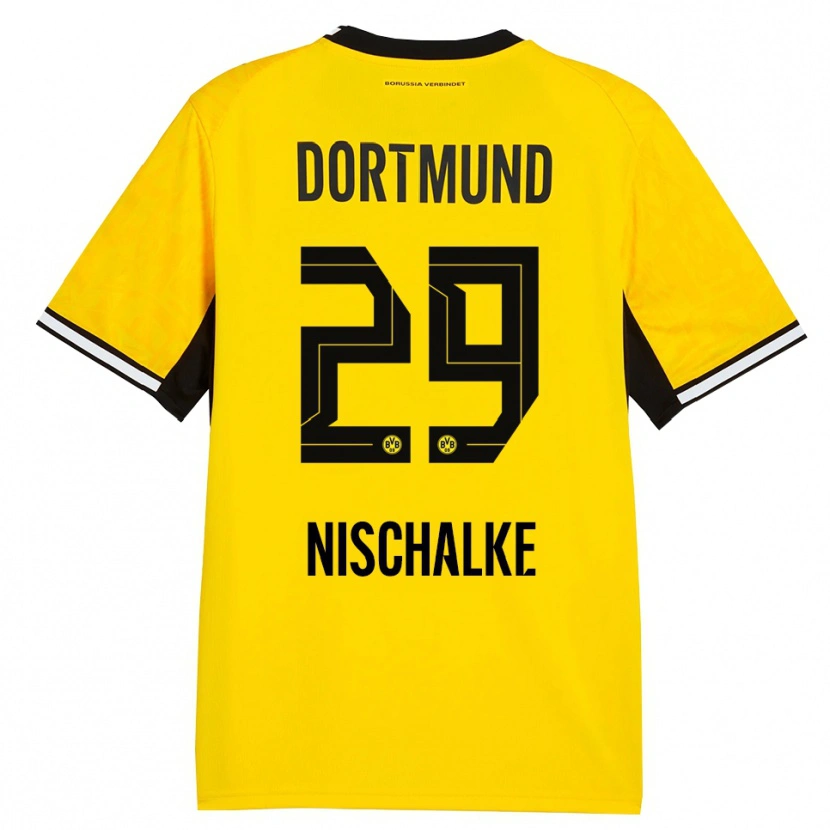 Danxen Heren Jermain Nischalke #29 Geel Zwart Wit Thuisshirt Thuistenue 2026/27 T-Shirt België