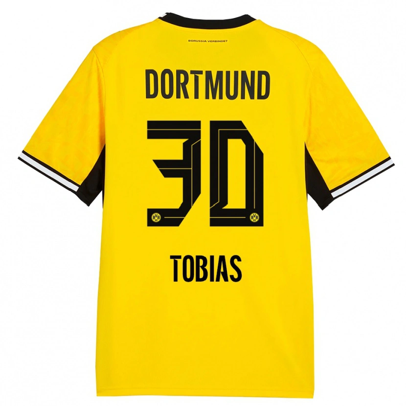 Danxen Heren Vogt Tobias #30 Geel Zwart Wit Thuisshirt Thuistenue 2026/27 T-Shirt België