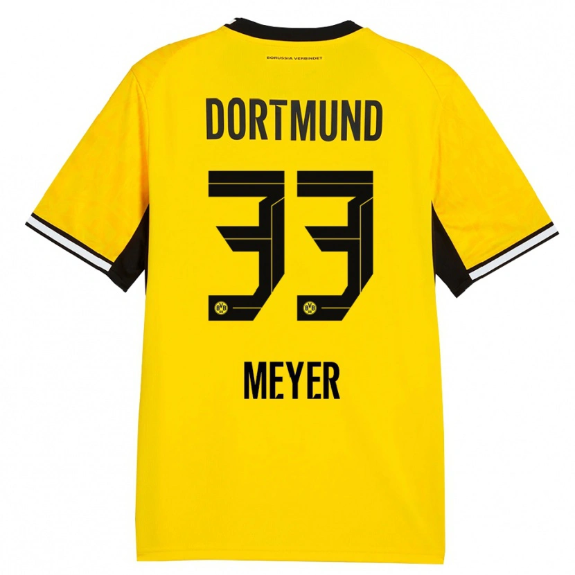 Danxen Heren Alexander Meyer #33 Geel Zwart Wit Thuisshirt Thuistenue 2026/27 T-Shirt België