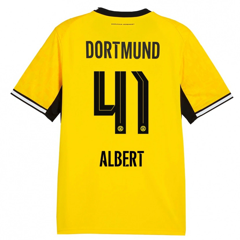 Danxen Heren Mathis Albert #41 Geel Zwart Wit Thuisshirt Thuistenue 2026/27 T-Shirt België
