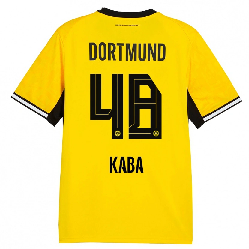 Danxen Heren Mussa Kaba #48 Geel Zwart Wit Thuisshirt Thuistenue 2026/27 T-Shirt België