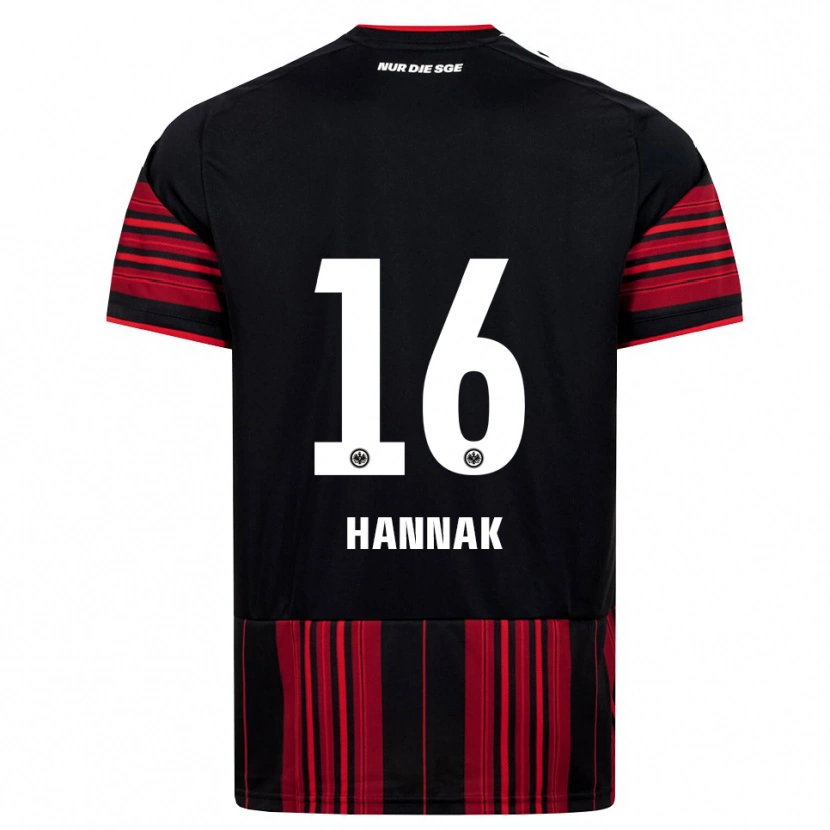 Danxen Heren Tim Hannak #16 Zwart Rood Wit Thuisshirt Thuistenue 2026/27 T-Shirt België