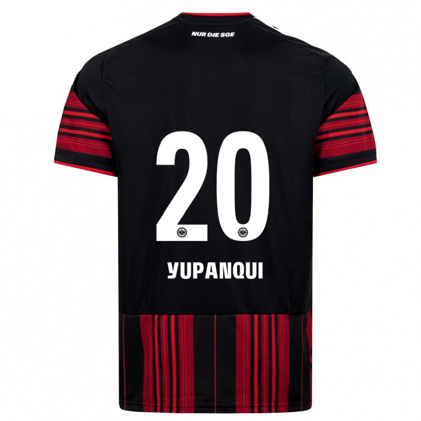 Danxen Heren Philipp Eisele Yupanqui #20 Zwart Rood Wit Thuisshirt Thuistenue 2026/27 T-Shirt België