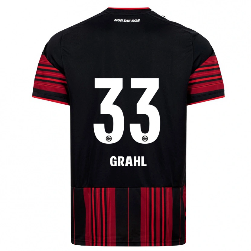 Danxen Heren Jens Grahl #33 Zwart Rood Wit Thuisshirt Thuistenue 2026/27 T-Shirt België