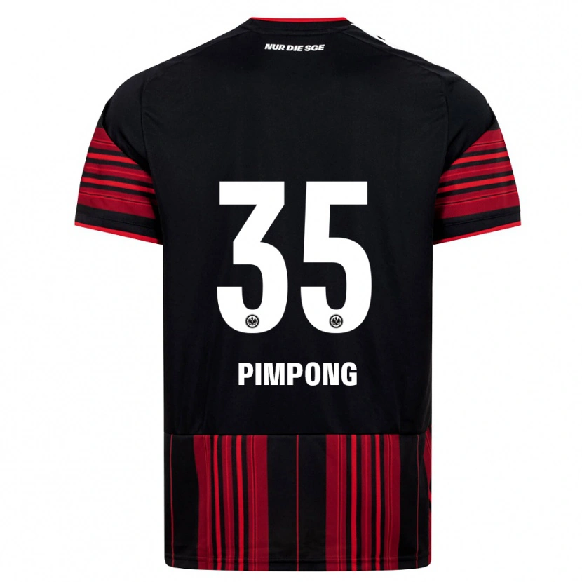 Danxen Heren Malik Pimpong #35 Zwart Rood Wit Thuisshirt Thuistenue 2026/27 T-Shirt België