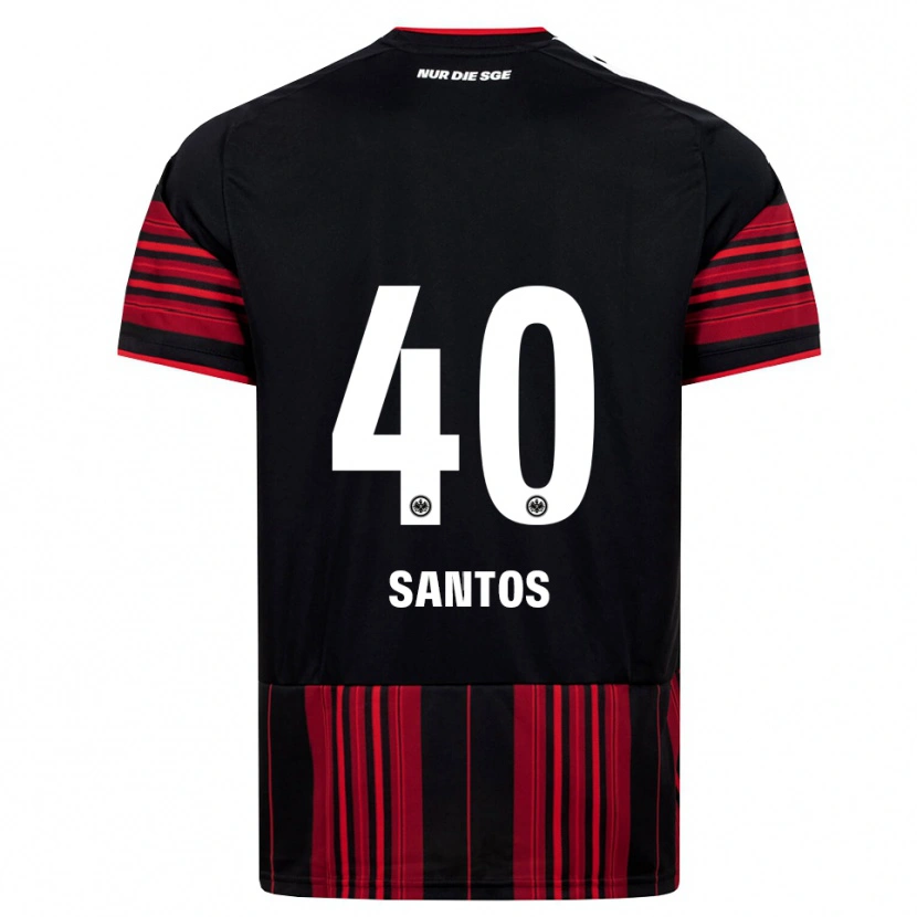Danxen Heren Kauã Santos #40 Zwart Rood Wit Thuisshirt Thuistenue 2026/27 T-Shirt België
