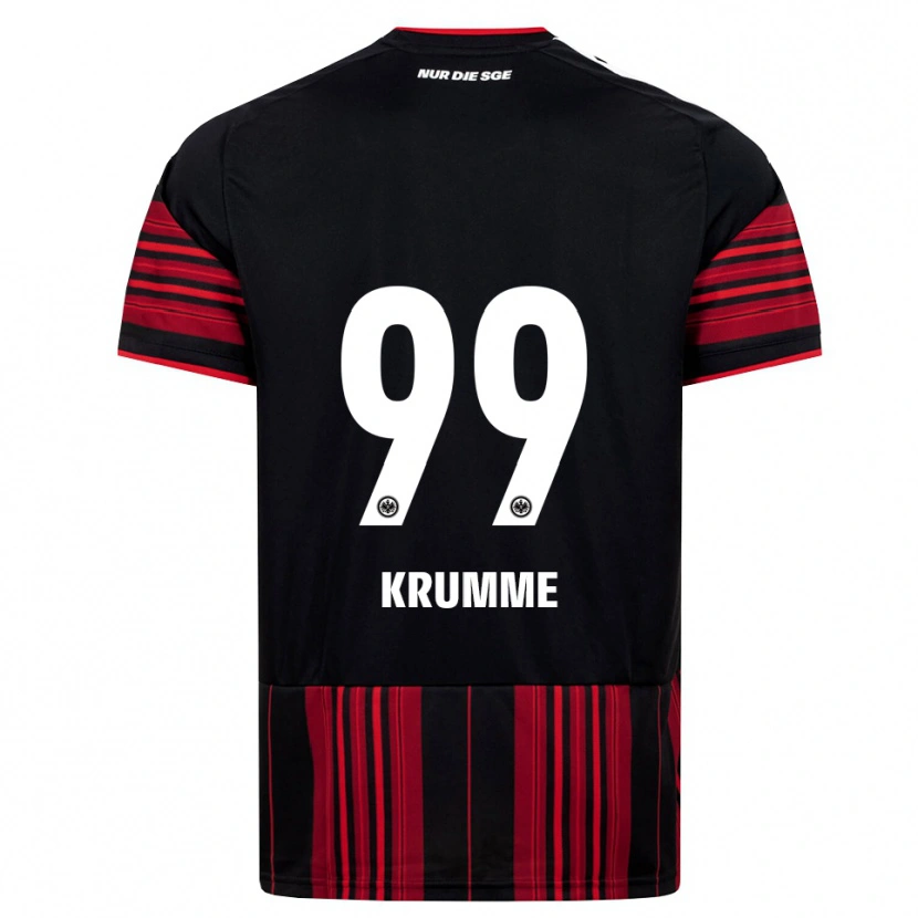 Danxen Heren Janne Krumme #99 Zwart Rood Wit Thuisshirt Thuistenue 2026/27 T-Shirt België