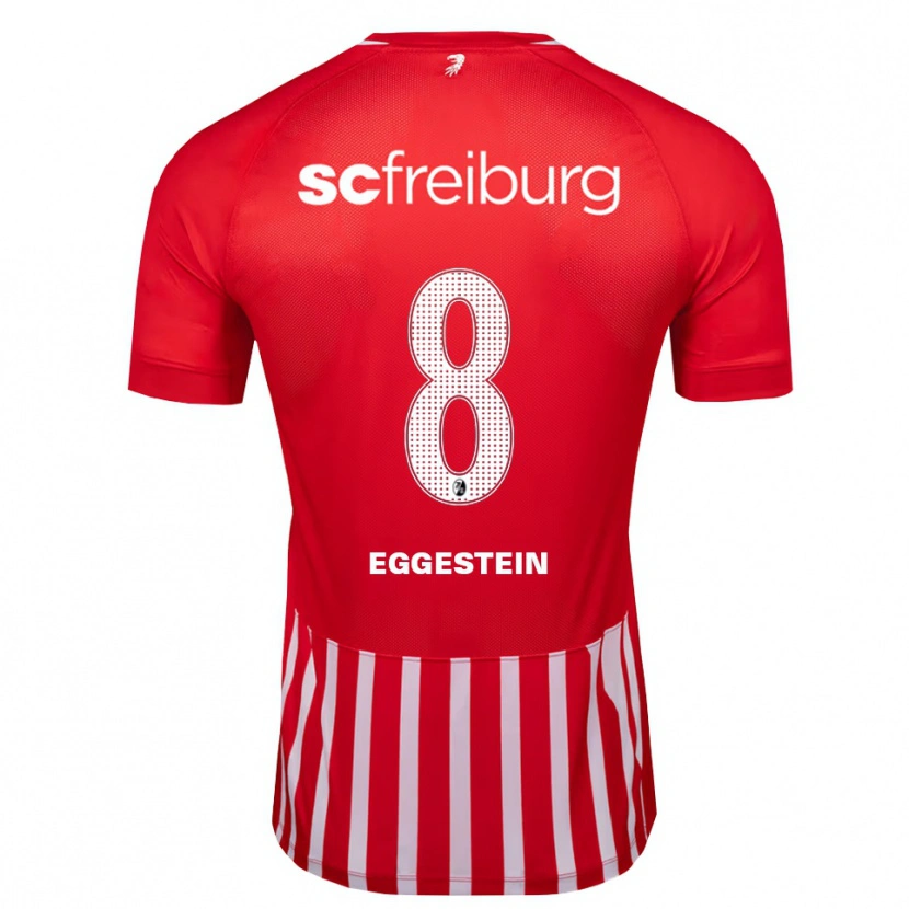 Danxen Heren Maximilian Eggestein #8 Rood Wit Zwart Thuisshirt Thuistenue 2026/27 T-Shirt België