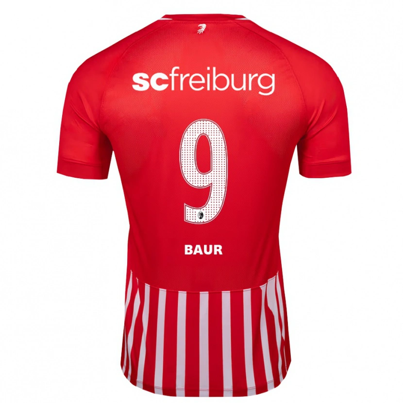 Danxen Heren Kimi Baur #9 Rood Wit Zwart Thuisshirt Thuistenue 2026/27 T-Shirt België