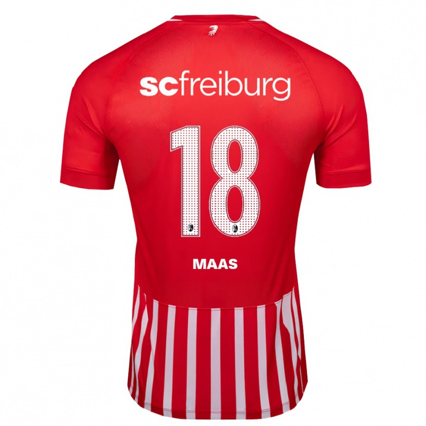 Danxen Heren Mia-Lena Maas #18 Rood Wit Zwart Thuisshirt Thuistenue 2026/27 T-Shirt België