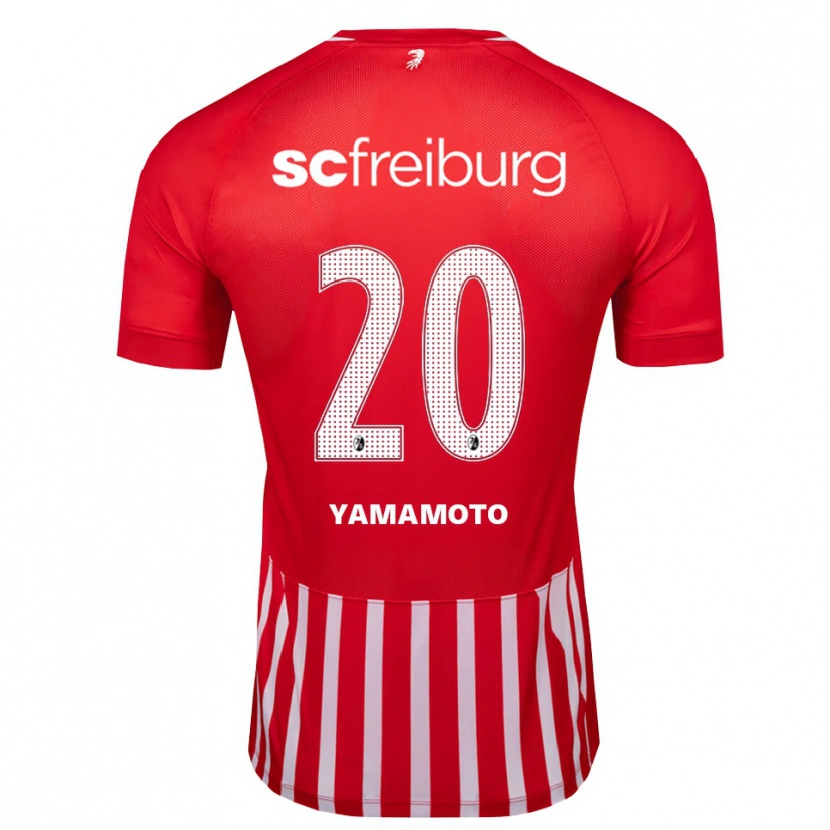 Danxen Heren Rihito Yamamoto #20 Rood Wit Zwart Thuisshirt Thuistenue 2026/27 T-Shirt België