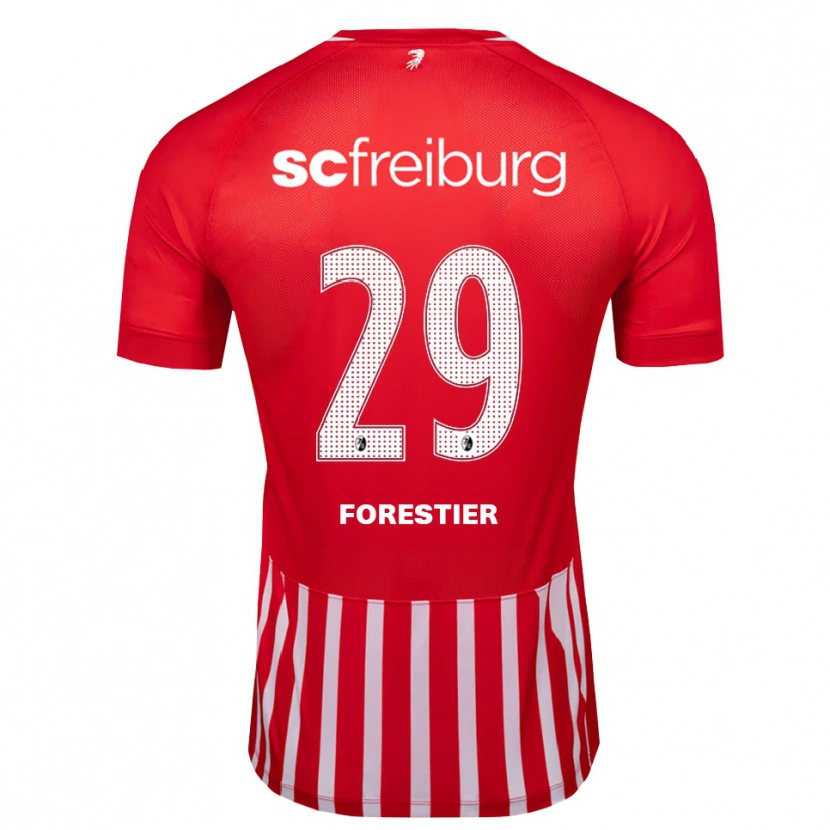 Danxen Heren Luis Forestier #29 Rood Wit Zwart Thuisshirt Thuistenue 2026/27 T-Shirt België