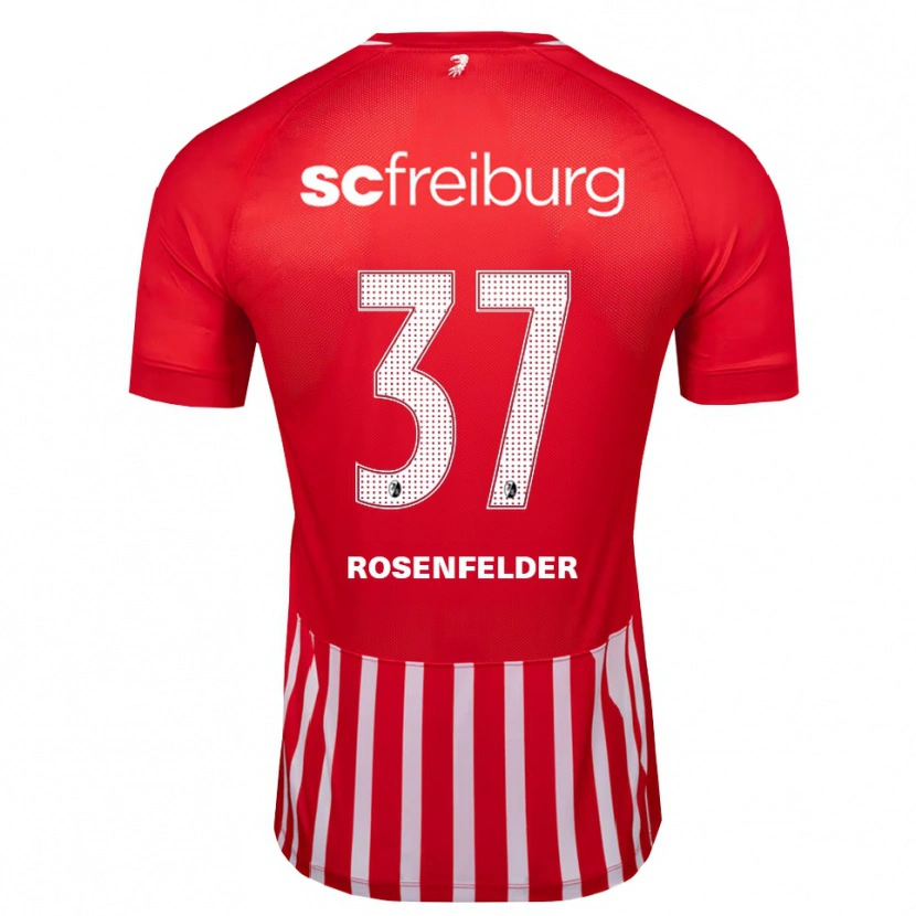 Danxen Heren Max Rosenfelder #37 Rood Wit Zwart Thuisshirt Thuistenue 2026/27 T-Shirt België