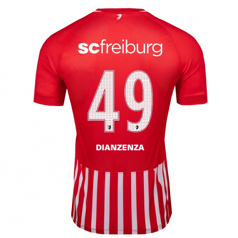 Danxen Heren Chrisdy Dianzenza #49 Rood Wit Zwart Thuisshirt Thuistenue 2026/27 T-Shirt België