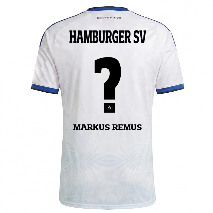 Danxen Heren Markus Remus #0 Wit Zwart Blauw Thuisshirt Thuistenue 2026/27 T-Shirt België