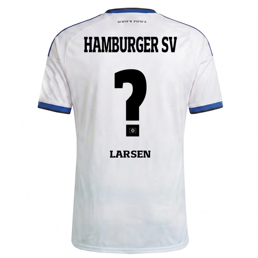 Danxen Heren Yannik Larsen #0 Wit Zwart Blauw Thuisshirt Thuistenue 2026/27 T-Shirt België
