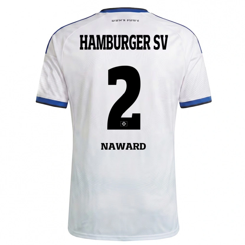 Danxen Heren Lela-Celin Naward #2 Wit Zwart Blauw Thuisshirt Thuistenue 2026/27 T-Shirt België