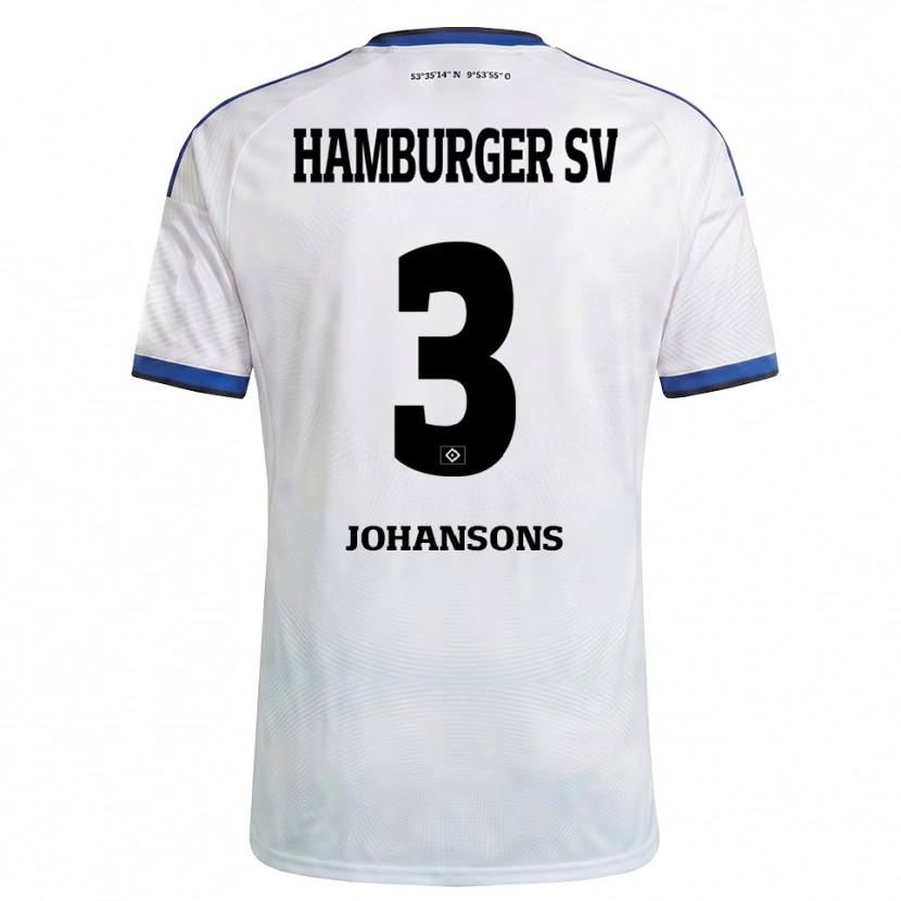Danxen Heren Paul Johansons #3 Wit Zwart Blauw Thuisshirt Thuistenue 2026/27 T-Shirt België