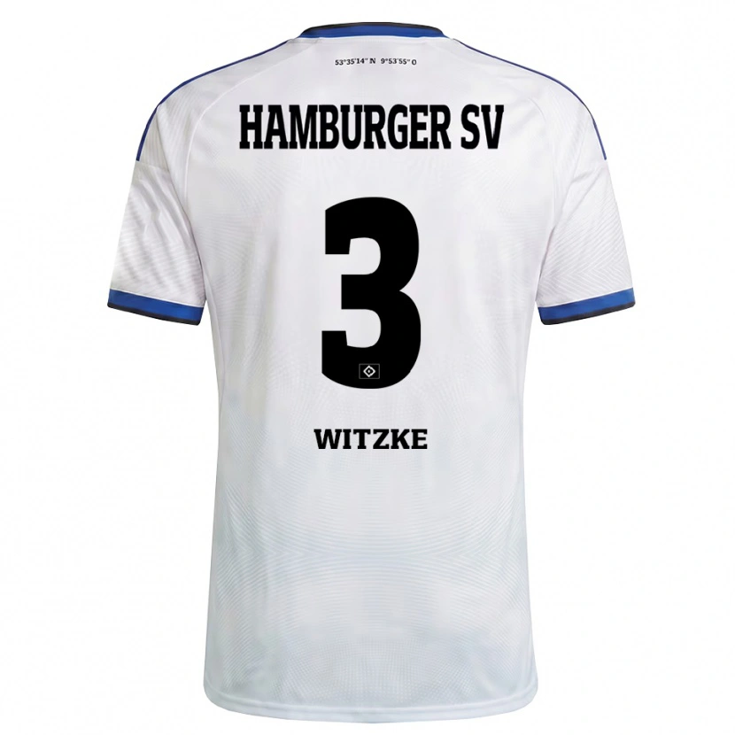 Danxen Heren Oliver Witzke #3 Wit Zwart Blauw Thuisshirt Thuistenue 2026/27 T-Shirt België
